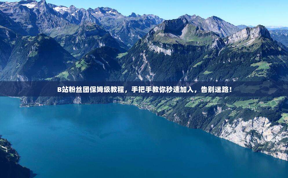 B站粉丝团保姆级教程，手把手教你秒速加入，告别迷路！