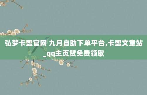 弘梦卡盟官网 九月自助下单平台,卡盟文章站_qq主页赞免费领取